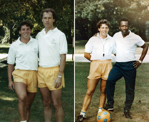 Juan Carlos Duperier with some soccer stars